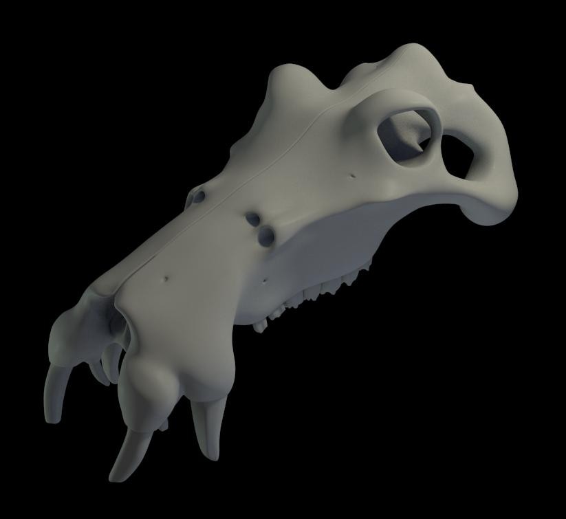 3dommi creature hippo skull preview image 1